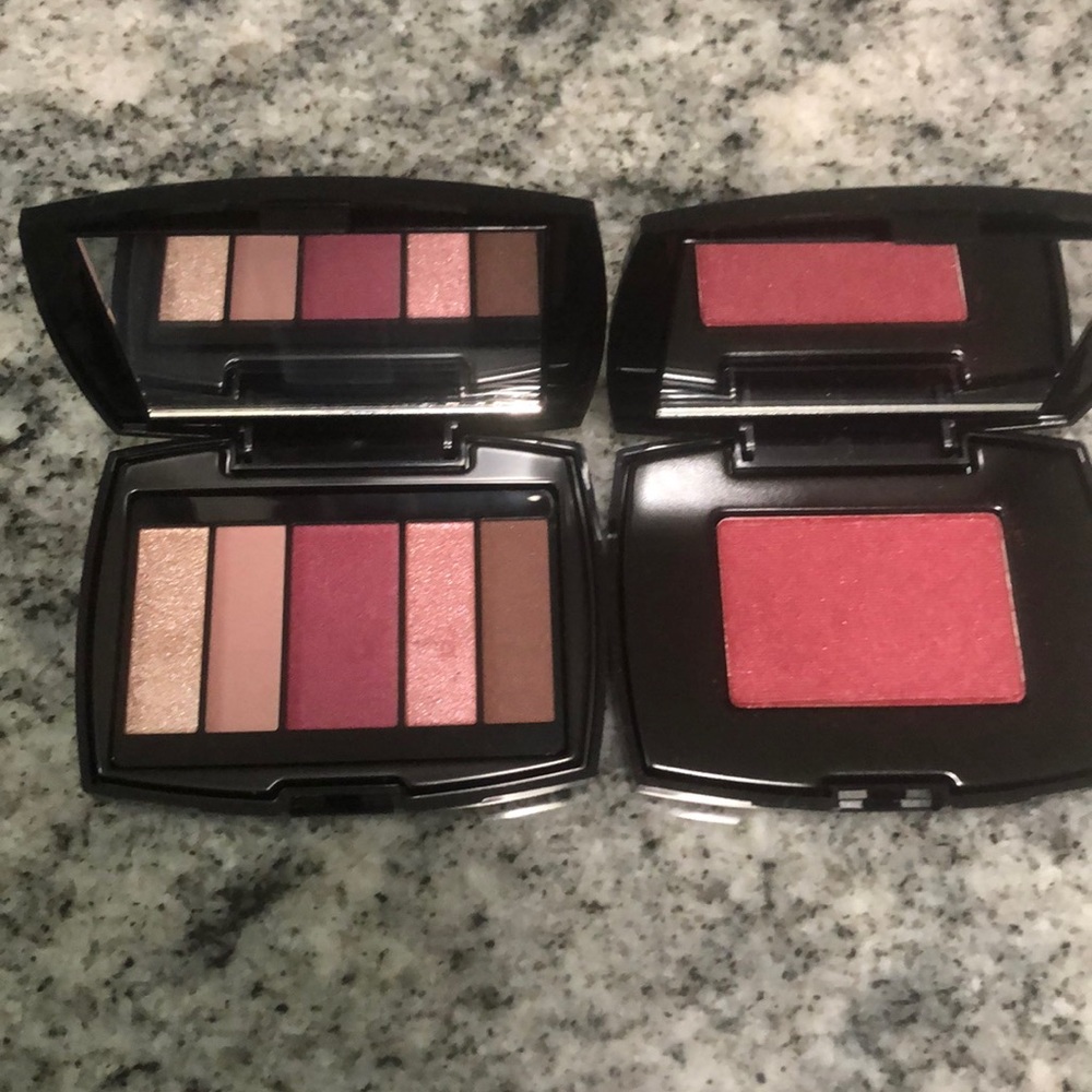 2-pc Lancome eyeshadow palette &blush bundle